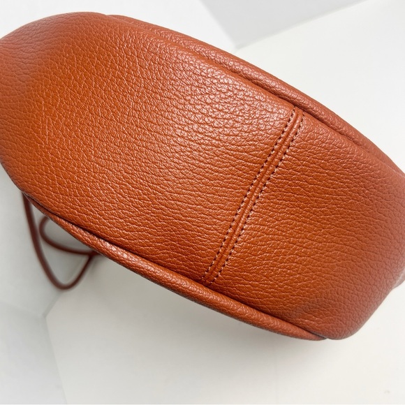 •MALI + LILI• Anthropologie The Aria Convertible Sling Bag in Cognac Brown Vegan - Picture 7 of 14